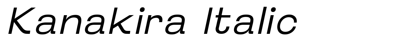 Kanakira Italic